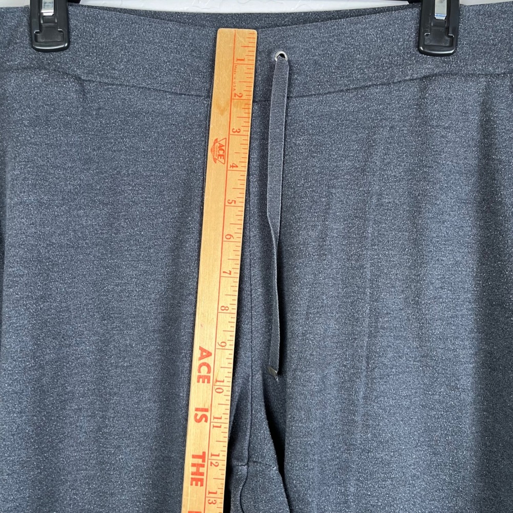 Croft‎ & Barrow Lounge Pants Womens L Gray Drawstring Stretch Knit Comfy Casual - Picture 6 of 8
